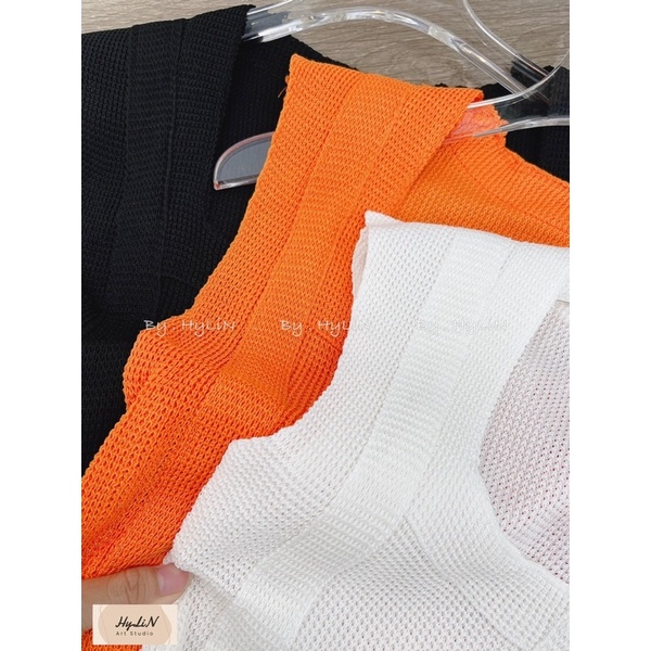 Áo len mỏng ôm body tay hến cổ vuông, Áo kiểu cổ U sexxy co giãn AL8423 - NhiNhi Shop