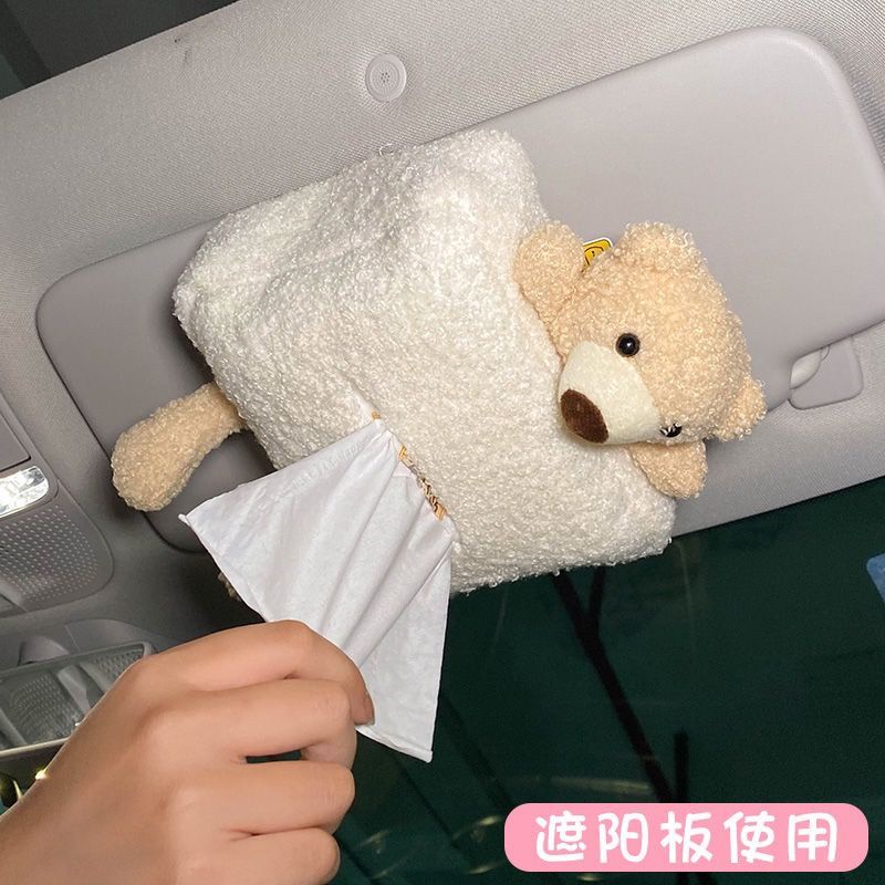 Hộp Đựng Khăn Giấy Treo Lưng Ghế Xe Hơi Trang Trí Sáng Tạo Dễ Thương