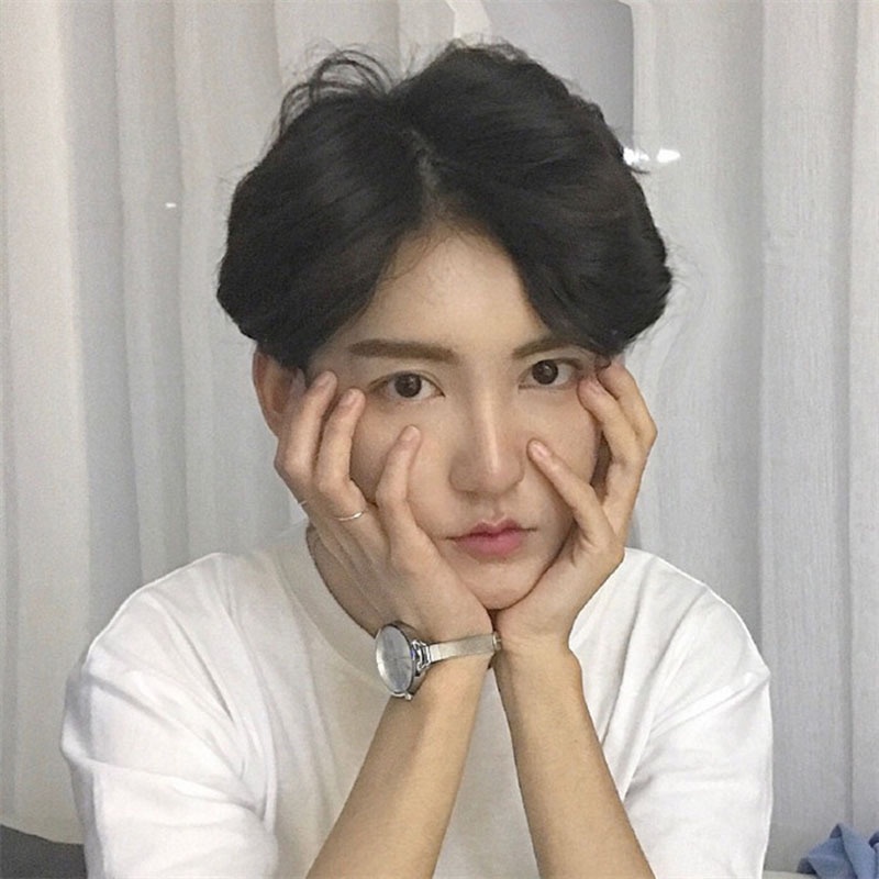 Bộ tóc giả ngắn thẳng thời trang dành cho nam