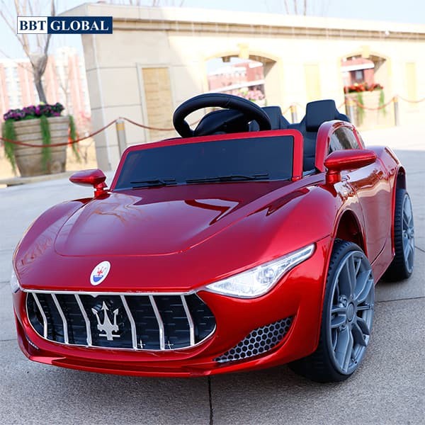 Xe Ô tô điện trẻ em dáng Maserati BBT-5599 màu phun sơn đỏ