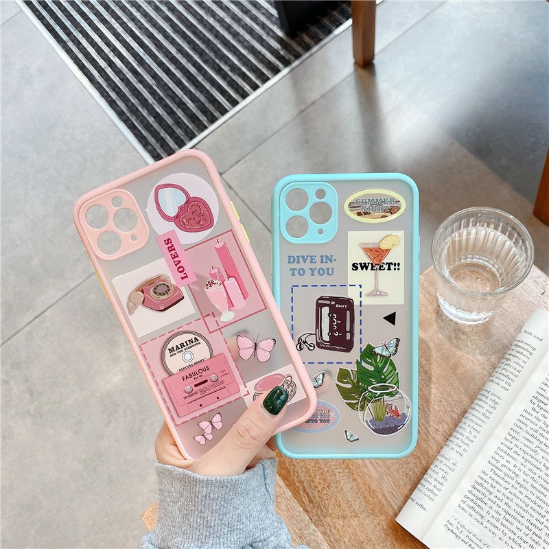 Ốp lưng iphone - ốp iphone Sweet Lover nhám viền nổi 5/5s/6/6plus/6s/6splus/7/7plus/8/8plus/x/xs/11/12/pro/max/promax | BigBuy360 - bigbuy360.vn