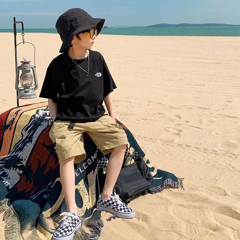 Áo thun BXPB cotton tay ngắn in họa tiết thời trang mùa hè cho bé từ 3-15 tuổi