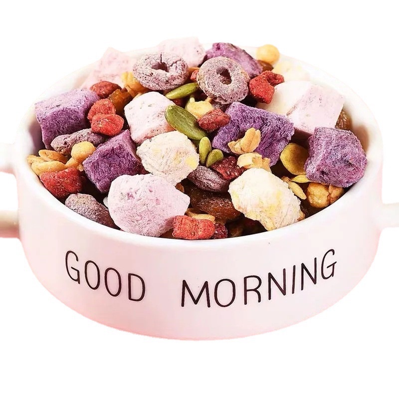 Gói Ngũ Cốc Đỏ Hạt Chia Trái Cây Vị Dâu Hiệu Queshanglanting Ăn Kiêng Thơm Ngon