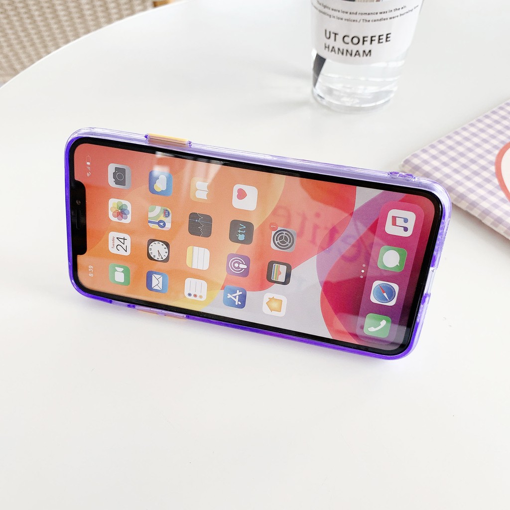 Ốp lưng iphone Milk Tea viền màu 5/5s/6/6plus/6s/6splus/7/7plus/8/8plus/x/xr/xs/11/12/pro/max/plus/promax | BigBuy360 - bigbuy360.vn
