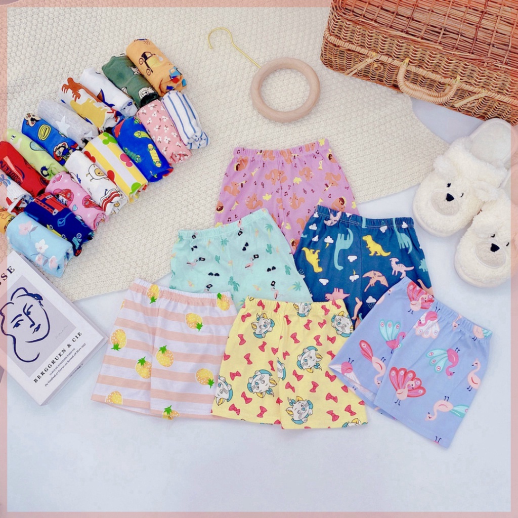 quần chục cho bé LILIKIDS quần đùi ngắn cho bé trai bé gái loại 1 QC06