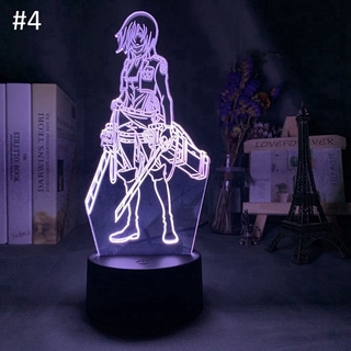 Đèn LED 3D 7 màu hình Attack on Titan

