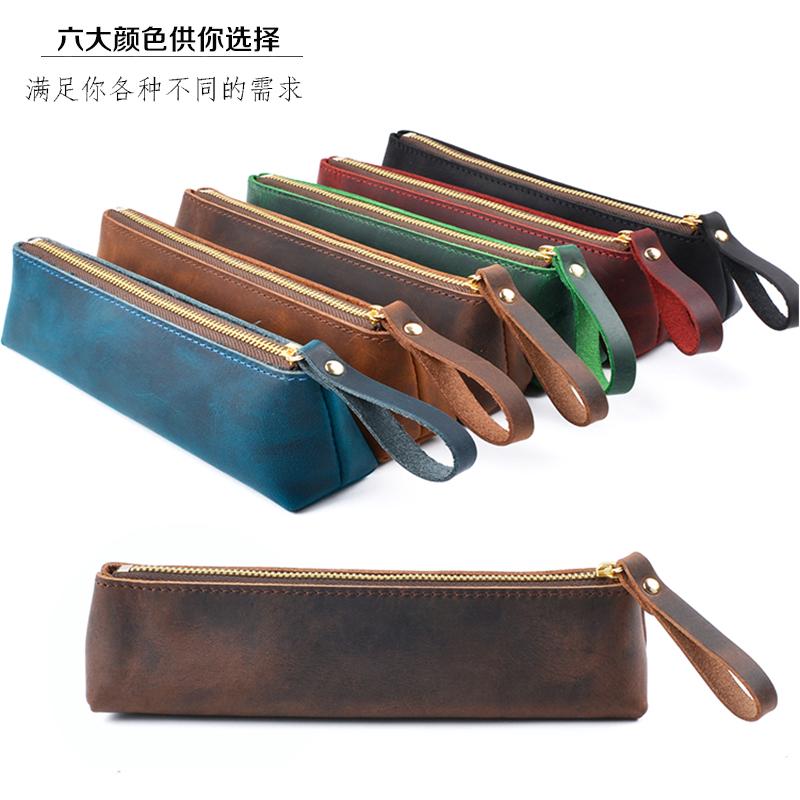 Túi đựng bút da phong cách vintage