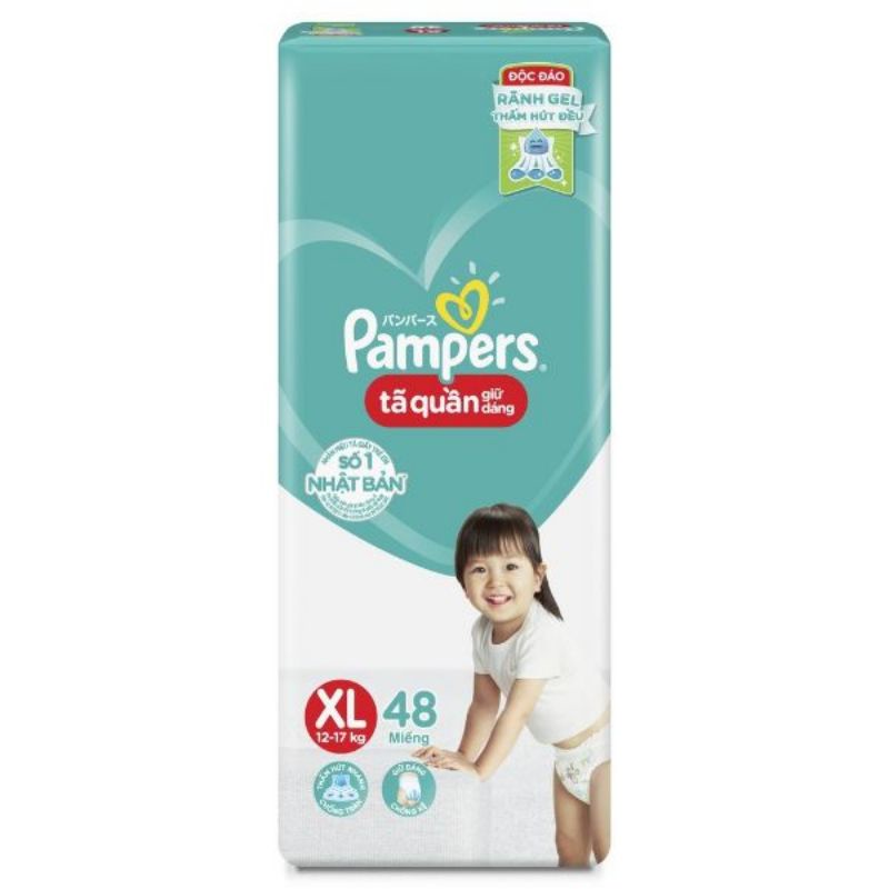 Bỉm / tã quần pampers size M74 L68 XL62 XXL56 M60 L54 XL48 XXl44 (không có tem)