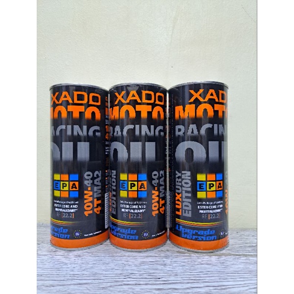 Nhớt XADO MOTO RACING 4T 10W40 phiên bản RF 22.2