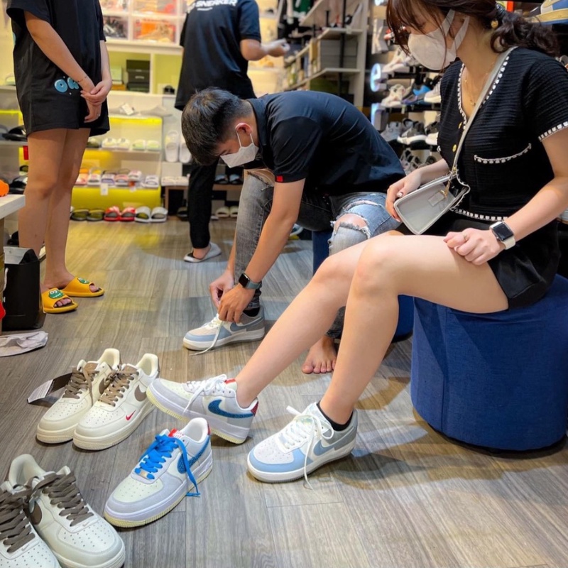 Giày Air Force 1 Dunk Low SP - Giày Thể Thao AF1 SP Undefeated 5 on it dunk Vải Xám Nâu Mới Nhẩt 2022 hàng FullBox