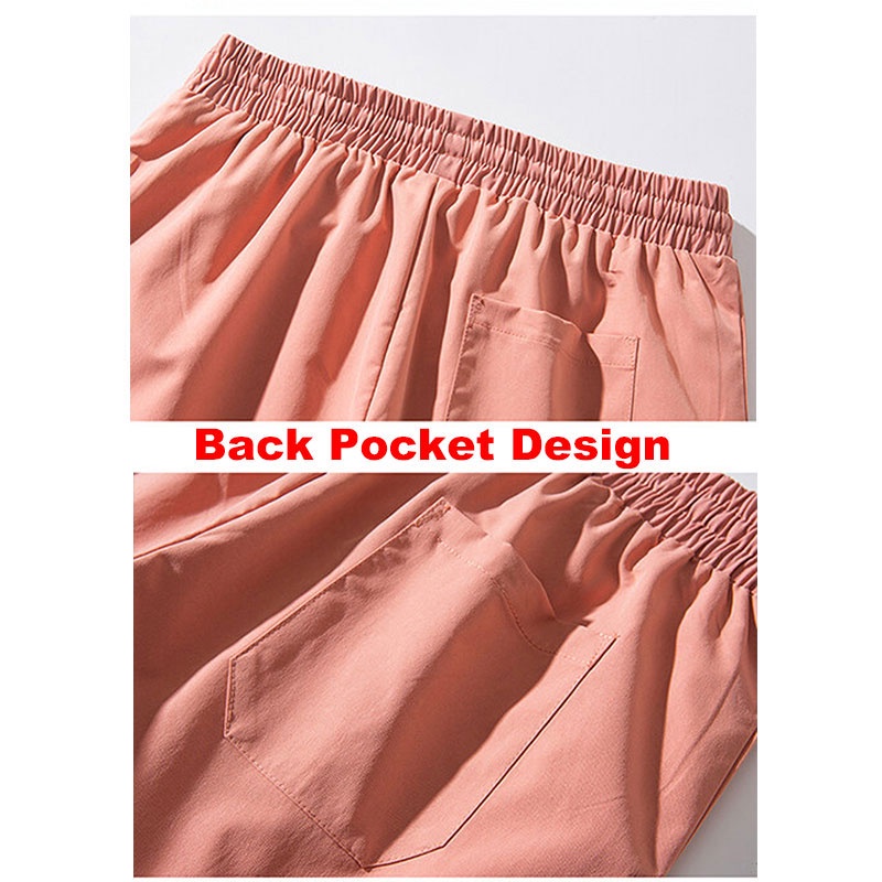 Quần Short Lưng Thun Dây Rút Phối Túi Sau Lưng Phong Cách Hàn Quốc Dành Cho Nam