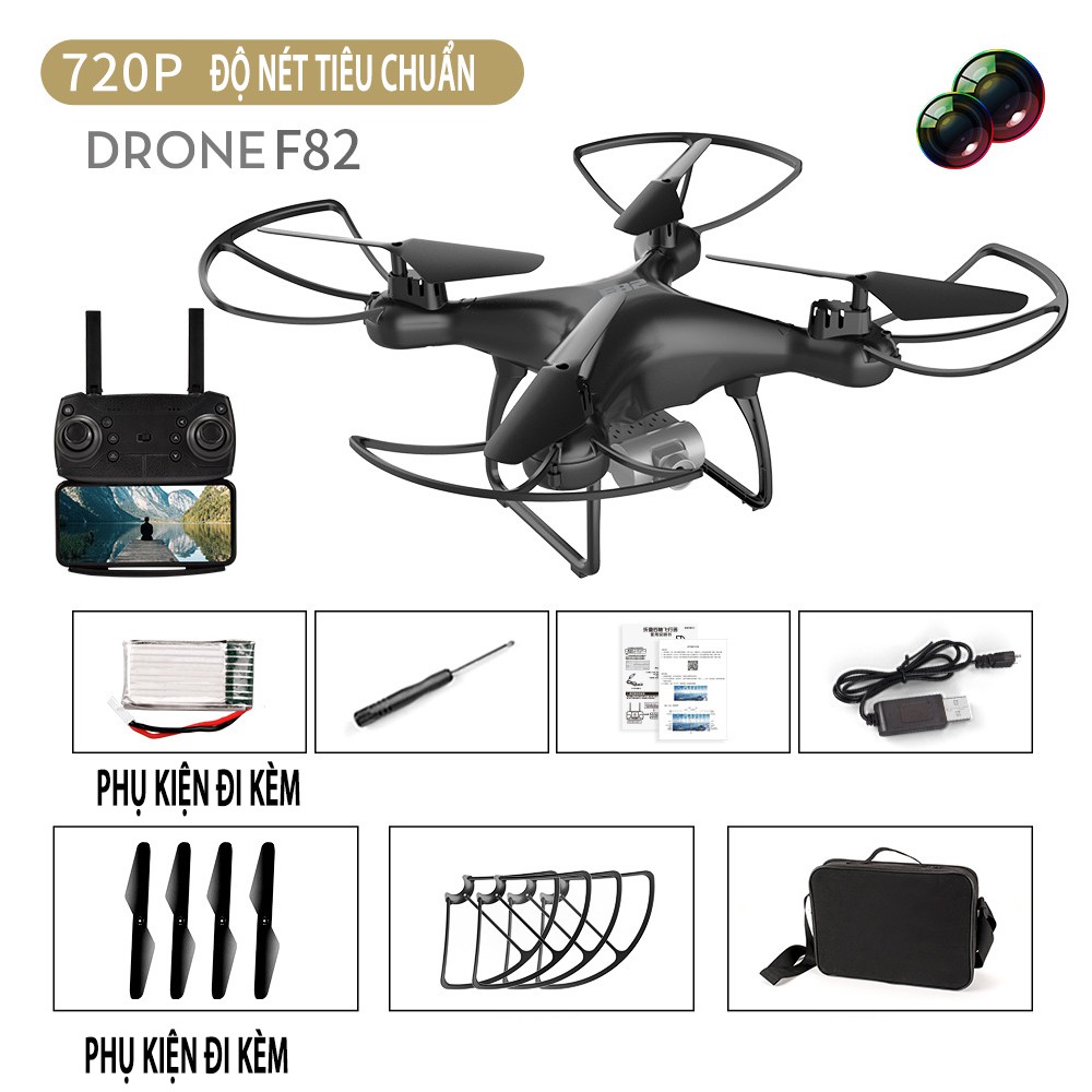 Flycam,Flycam mini F82 Định Vị -2 Camera full 1080k -Chống rung Chụp Ảnh Quay Video Trên Không-Atlanta