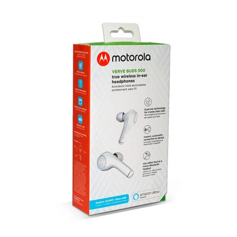 Tai nghe TWS - Motorola Vervebuds 500 - Bluetooth 5.0, Chống nước IPX5- Siêu bass