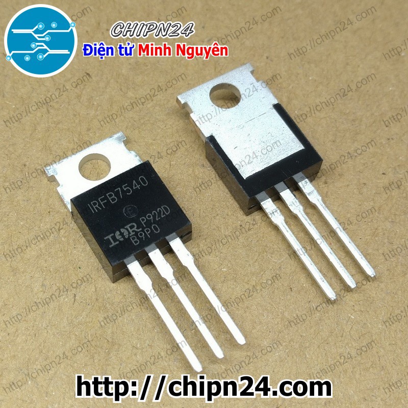 [1 CON] Mosfet IRFB7540 TO-220 110A 60V Kênh N (IRFB7540PBF FB7540 7540)