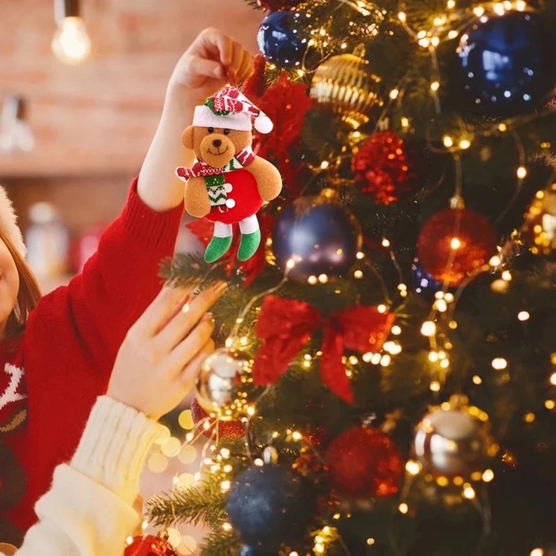 Búp Bê Hình Ông Già Noel / Người Tuyết Dễ Thương Dùng Trang Trí Cây Thông Giáng Sinh DIY