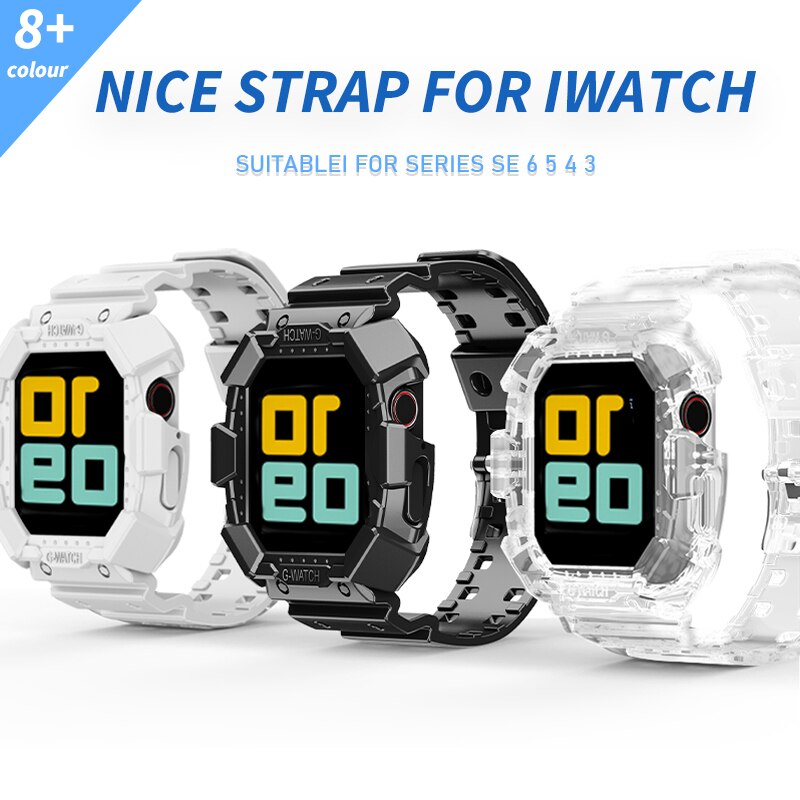 Dây Đeo Silicon 38 / 40 / 42 / 44mm Thay Thế Cho Đồng Hồ Thông Minh Apple Watch Se 6 5 4 3