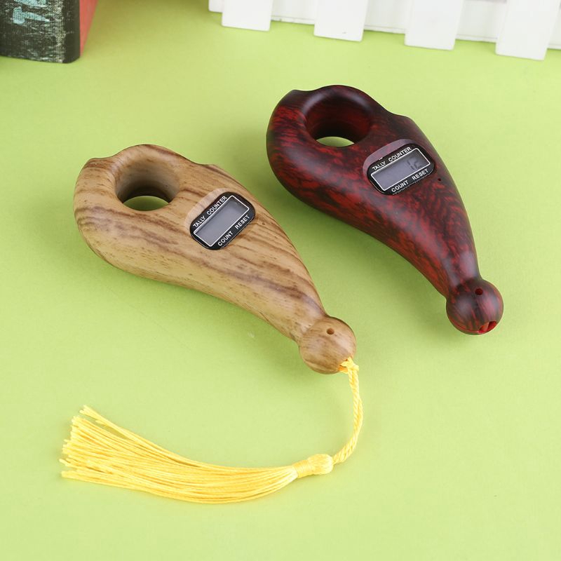 Đồ chơi máy đếm hạt màu gỗ đoe ngón tay giúp giảm căng thẳng/niệm phật