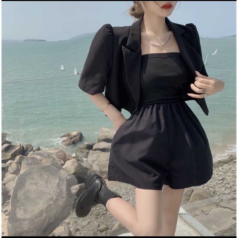 Jumpsuit ngắn đi biển đẹp phong cách Ulzzang Bigsize