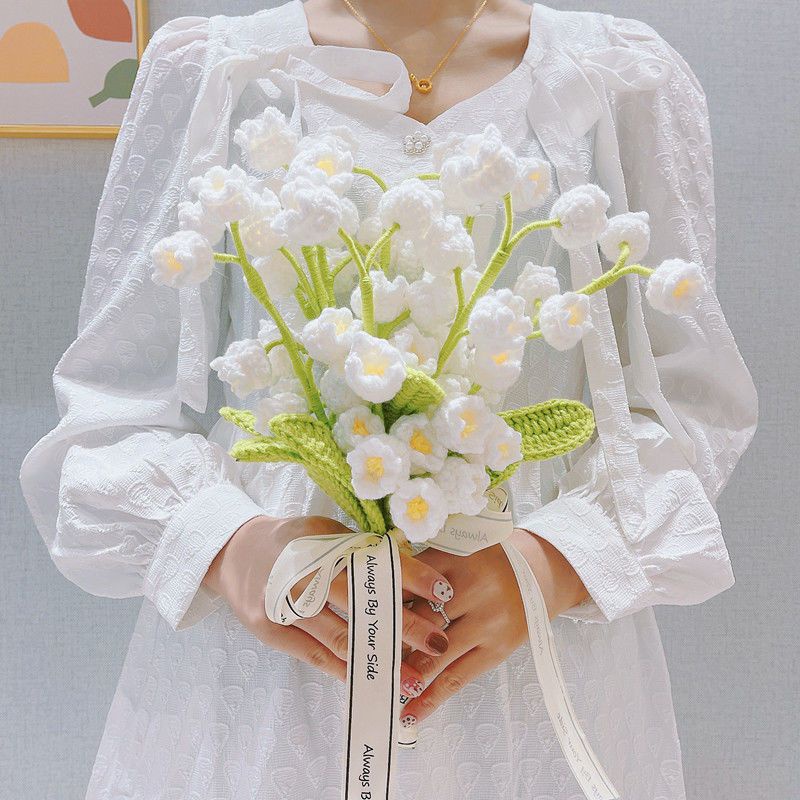 [Diy] Bó Hoa Lily Của Thung Lũng Dệt Kim Thủ Công Diy#hoa handmade#hoa len#len handmade#len đan hoa