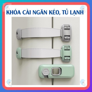 Khóa cài ngăn kéo tủ, khóa cài tủ lạnh, chất liệu ABS cao cấp giúp bảo vệ an toàn cho bé