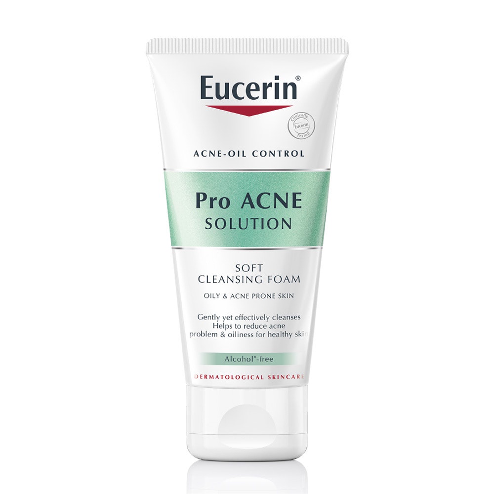 Sữa Rửa Mặt Eucerin Tạo Bọt Dịu Nhẹ Cho Da Mụn Pro Acne Solution Soft 50g