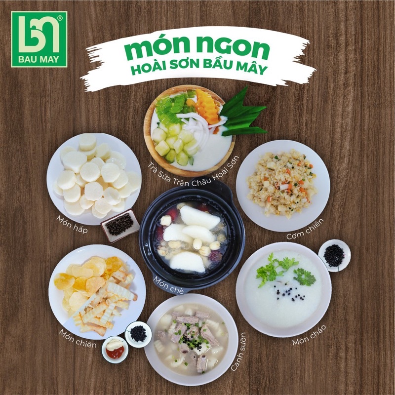 500g/1Kg HOÀI SƠN Loại 2 - Tiềm Gà, Chè Sâm Bổ Lượng
