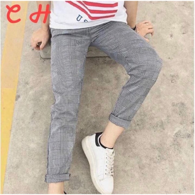Quần baggy kẻ