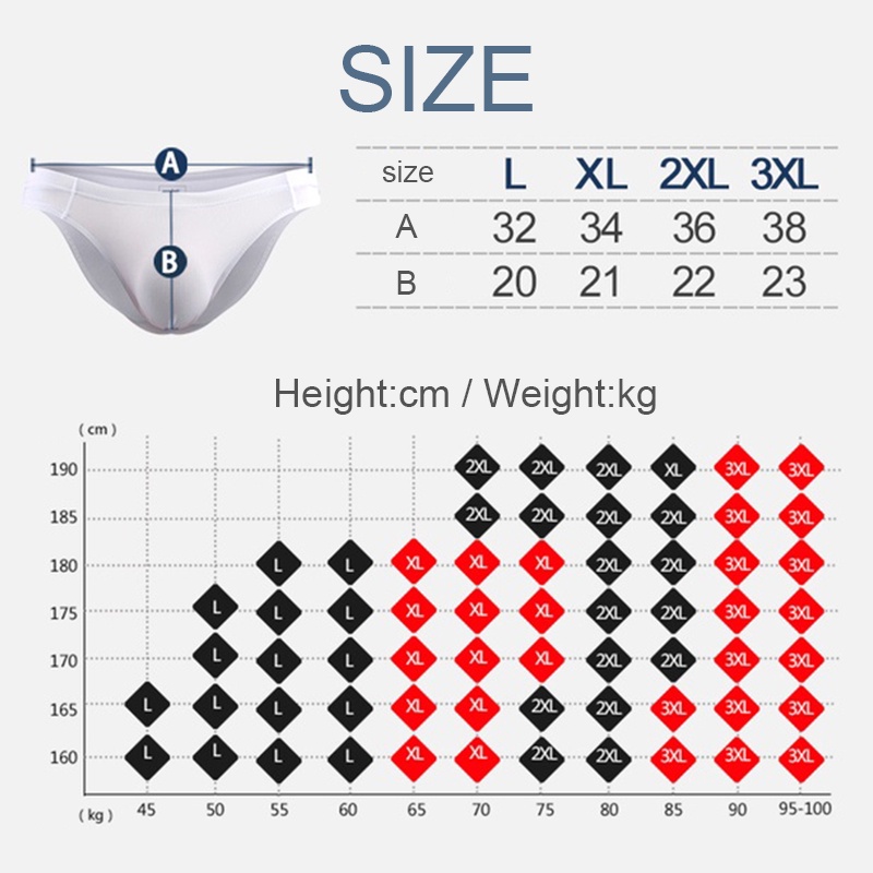 Quần lót vải lụa lạnh siêu mỏng thoáng khí thời trang mùa hè gợi cảm dành cho nam 141