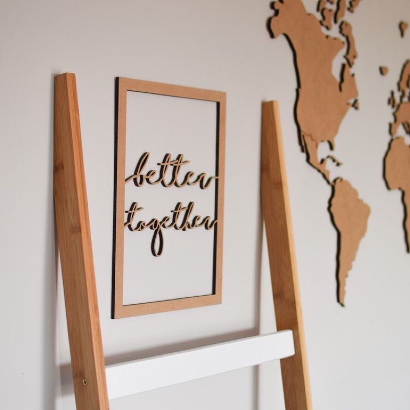 Tranh chữ gỗ - Trang trí nhà cửa, decor phòng dán tường