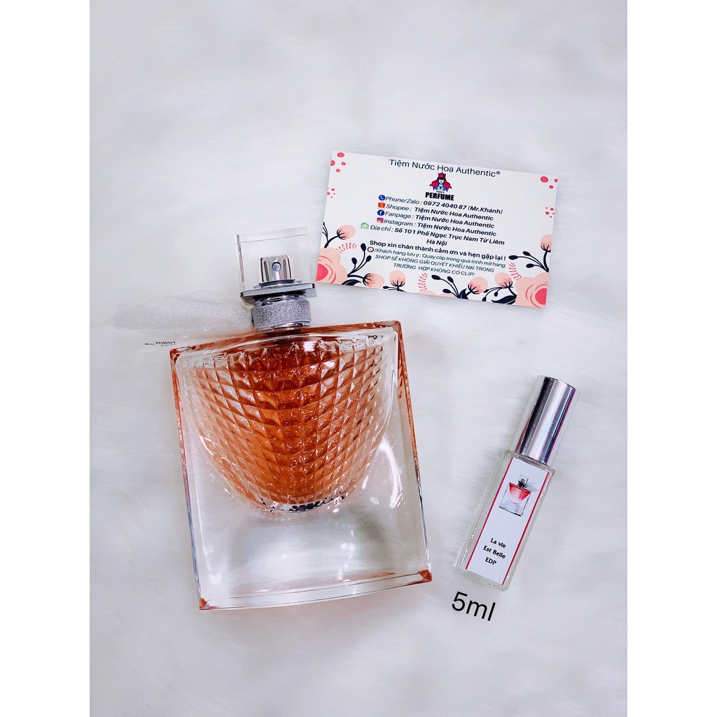{Chính Hãng} Nước Hoa Nữ 𝑳𝒂𝒏𝒄𝒐𝒎𝒆 𝐋𝐚 𝐕𝐢𝐞 𝐄𝐬𝐭 𝐁𝐞𝐥𝐥𝐞_𝑀𝑎̂̃𝑢 𝑡ℎ𝑢̛̉ 5𝑚𝑙 | BigBuy360 - bigbuy360.vn