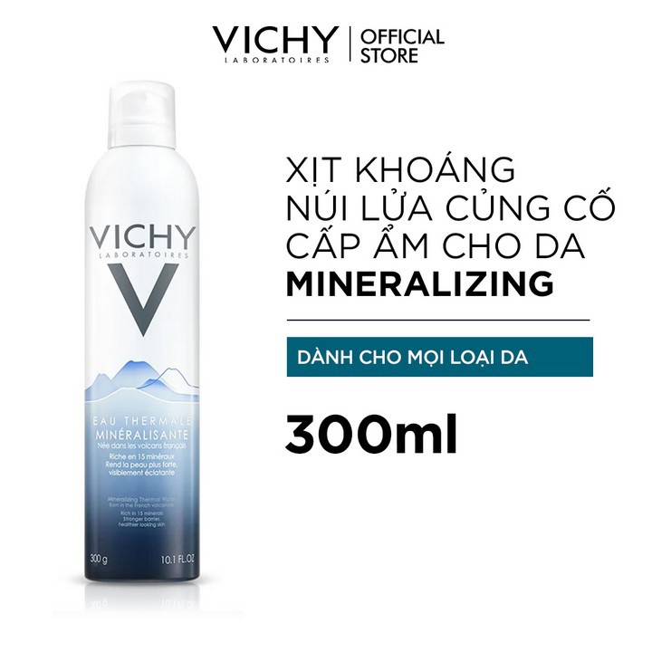 Nước khoáng dưỡng da Vichy Mineralizing Thermal Water 300ml ZKM