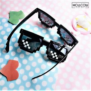 Mắt Kính Thug Life Vuông 6 Chấm (Màu Đen)