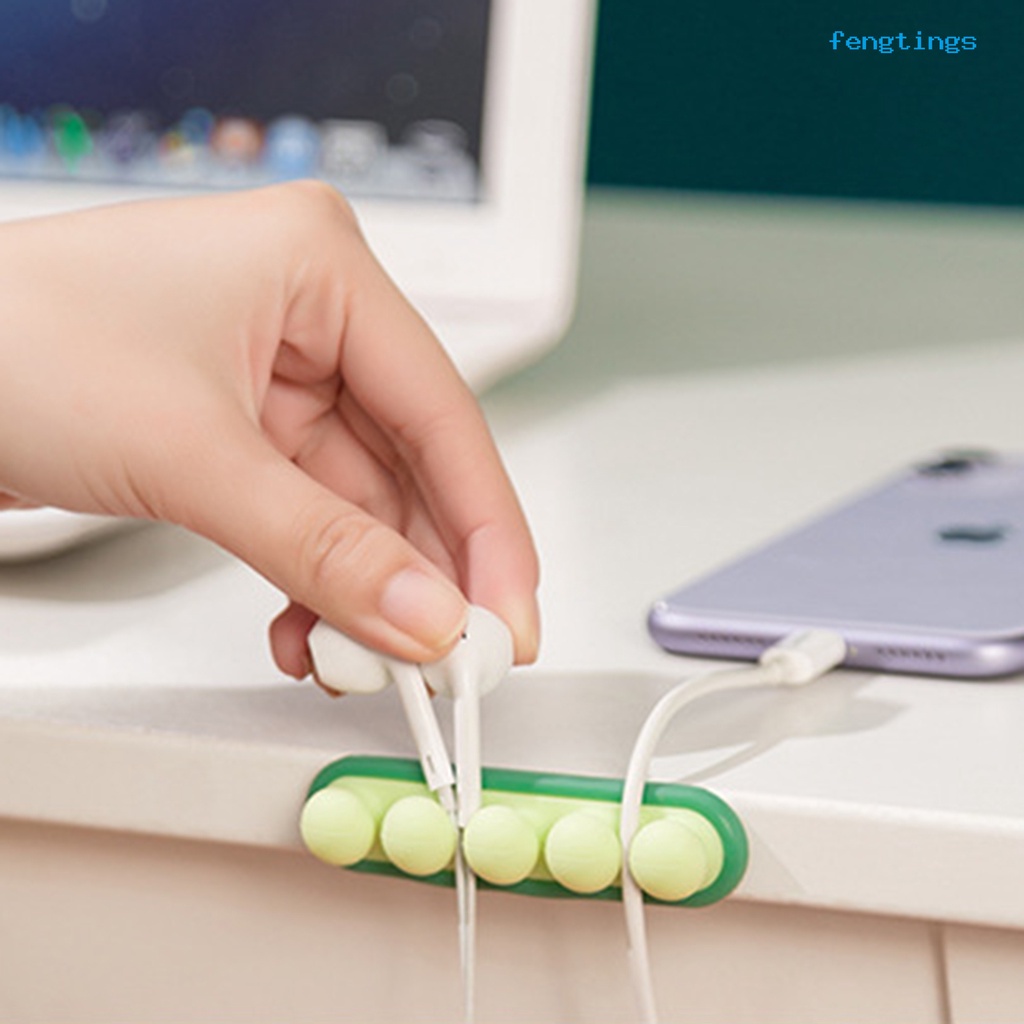 【f1】Kẹp Giữ Dây Cáp Bằng Silicone Tự Dính Chống Tĩnh Điện