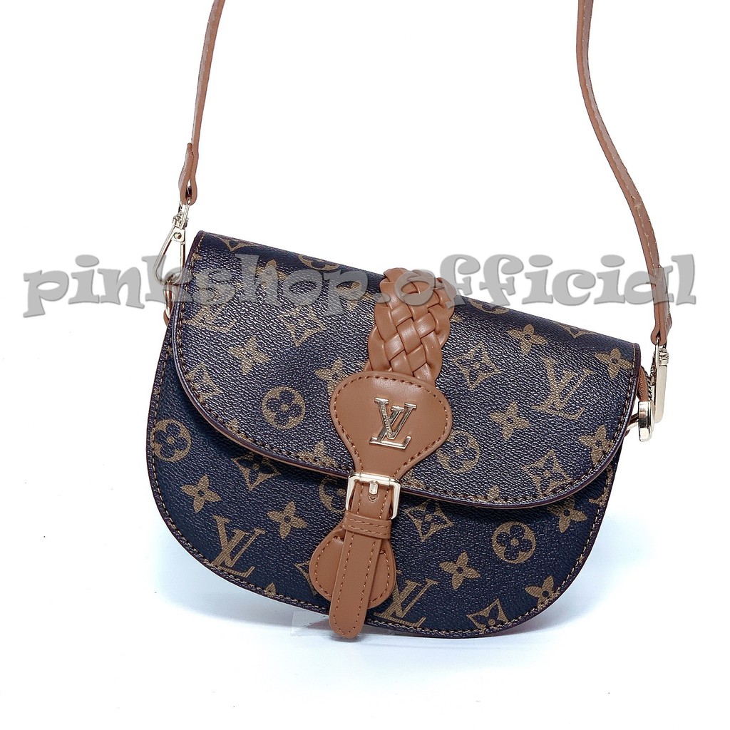 Túi đeo chéo nữ mặt trăng , Túi xách nữ cao cấp hàng chuẩn super full box Pink Shop TSPS27 | BigBuy360 - bigbuy360.vn