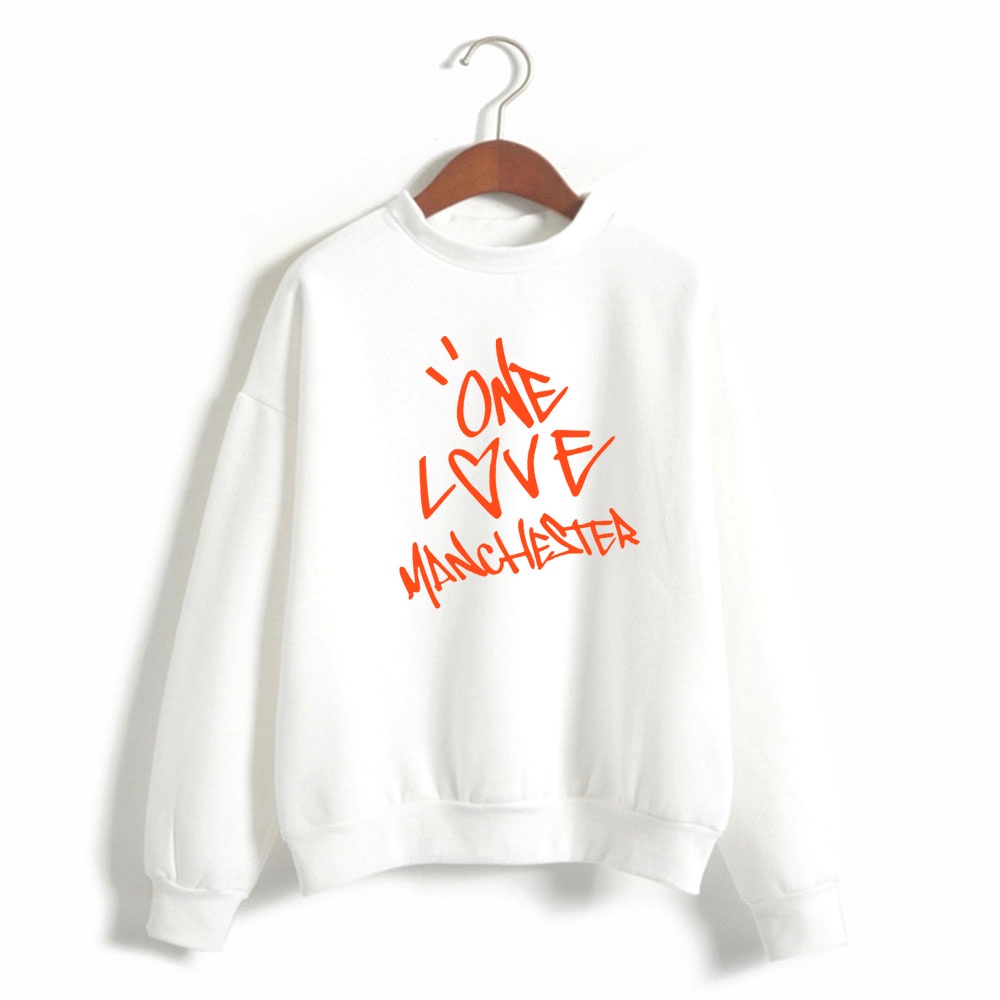 Áo Thun Sweater In Chữ ONE LOVE MANCHESTER Mùa Đông Mới Bán Chạy 2022 Cho Nữ