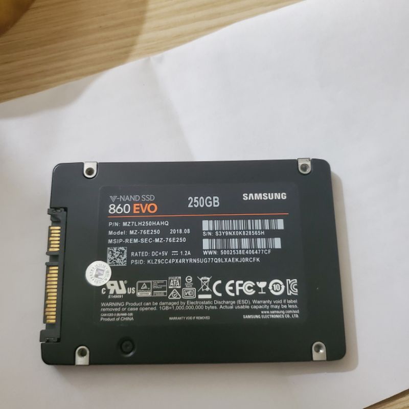 SSD SAMSUNG 860EVO 250G
