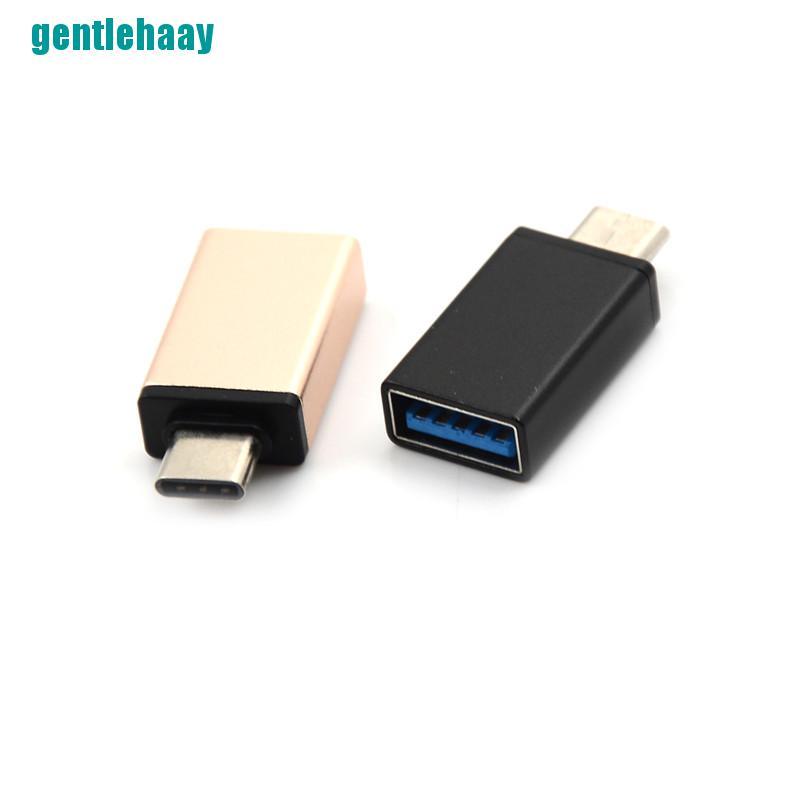 1pc Usb Type C Male To Usb 3.0 Female Otg Sync Adapter For Phone Macbook