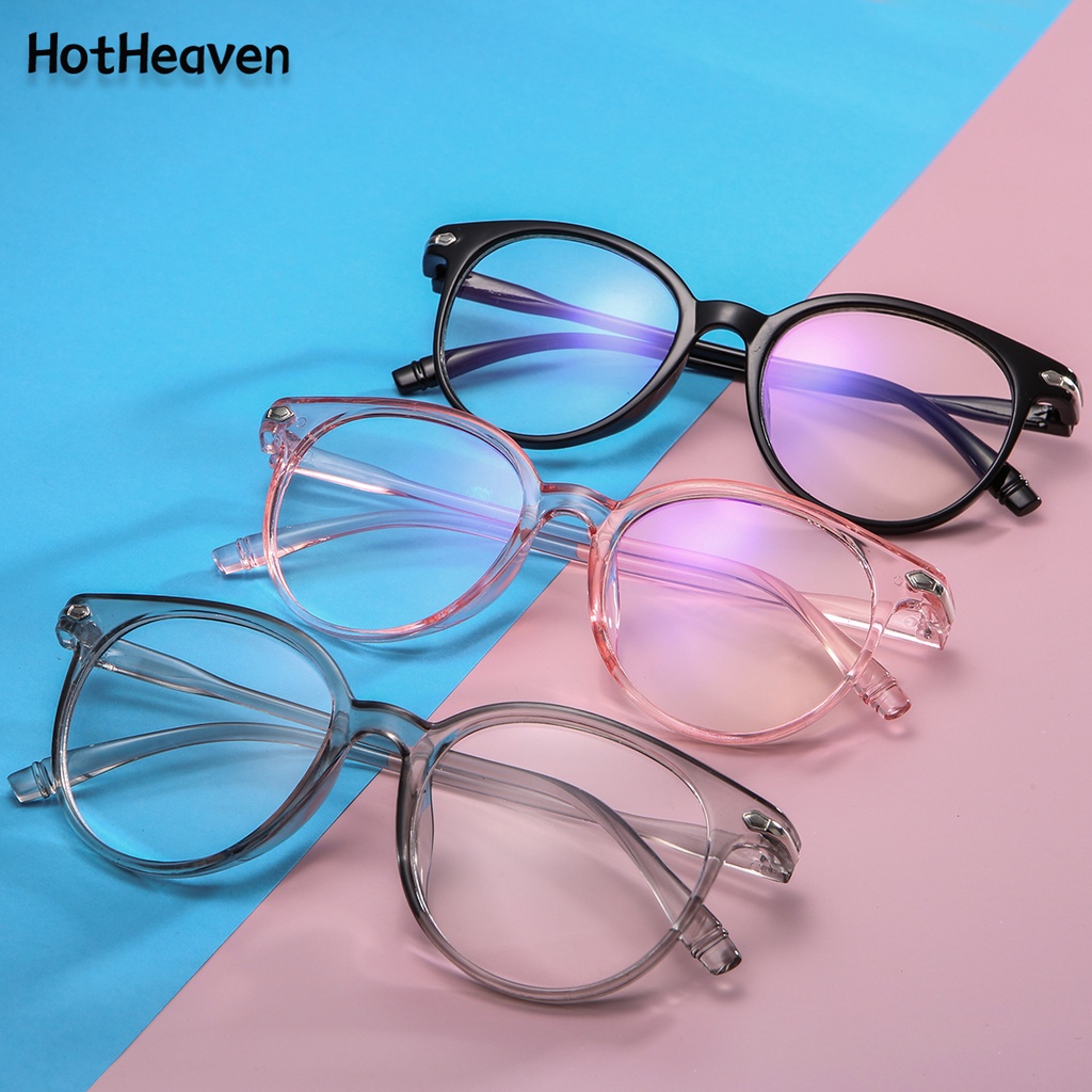 Kính Mát Gọng Nhựa Hình Oval Bảo Vệ Mắt 3 Màu Thời Trang