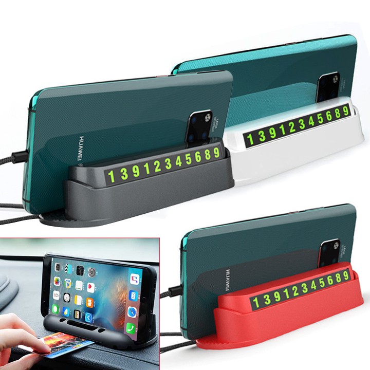 Bảng Số Điện Thoại Ô Tô Gắn Taplo Xe Hơi Có Dạ Quang