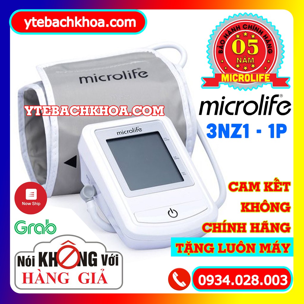 MÁY ĐO HUYẾT ÁP MICROLIFE BP 3NZ1-1P HÀNG CHÍNH HÃNG - BẢO HÀNH 05 NĂM