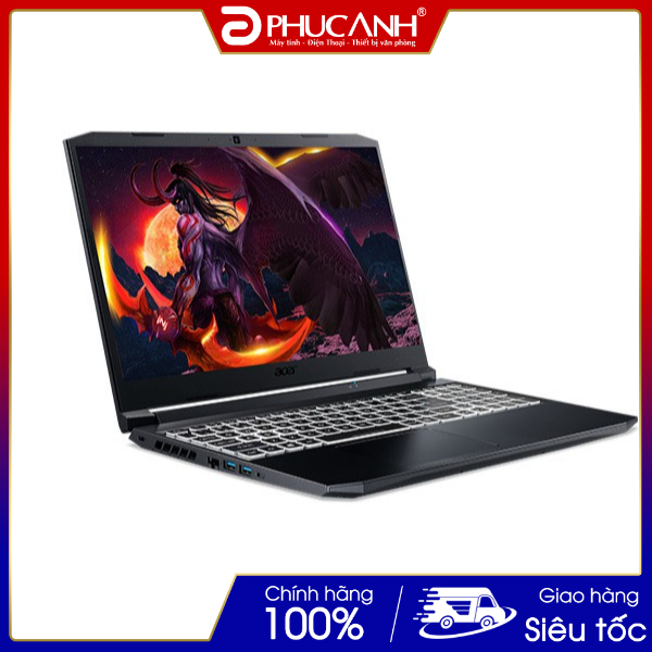 Laptop Acer Nitro Eagle AN515 57 720A NH.QEQSV.004 (Core i7 11800H/8Gb/512Gb SSD/15.6" FHD/RTX3050Ti 4GB/Win11/Black.