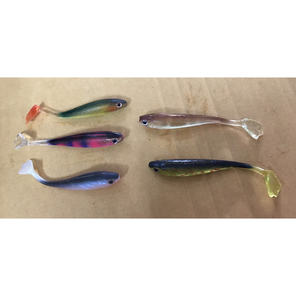 MỒI CÂU CÁ MỀM ( 1 BỊT 5 CON )