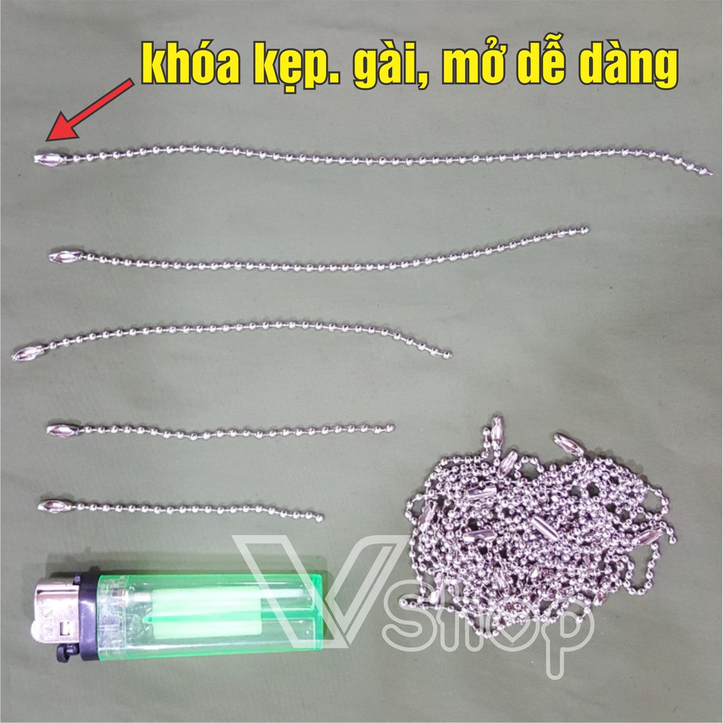 Dây chuyền xích bi, phụ liệu trang trí handmade. Gói 100gr