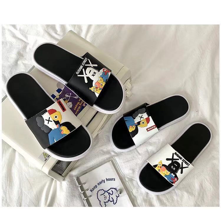 Dép quai ngang unisex Susame Kaws V2 thời trang ulzzang Hàn Quốc siêu Hot TH-86
