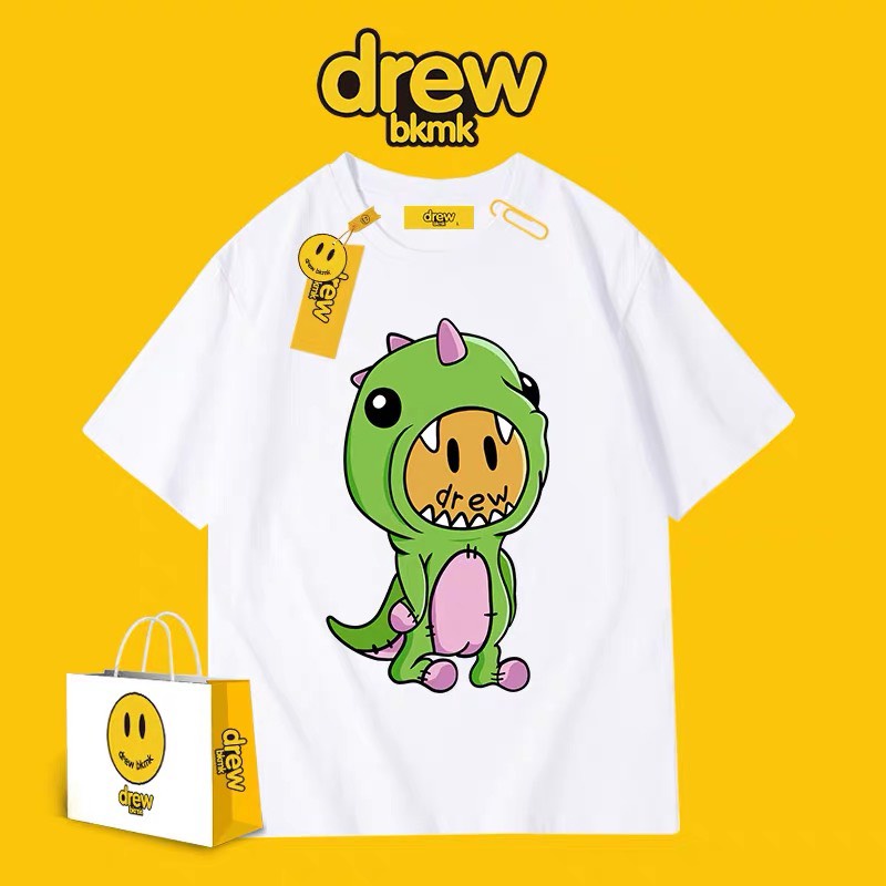 Áo thun tay lỡ DR House Khủng Long SuzaSport shop , Áo thun unisex nam nữ form rộng oversize chất liệu Cotton