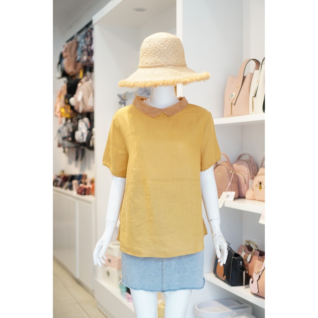 Áo Linen Nhật Bản 283 Cam