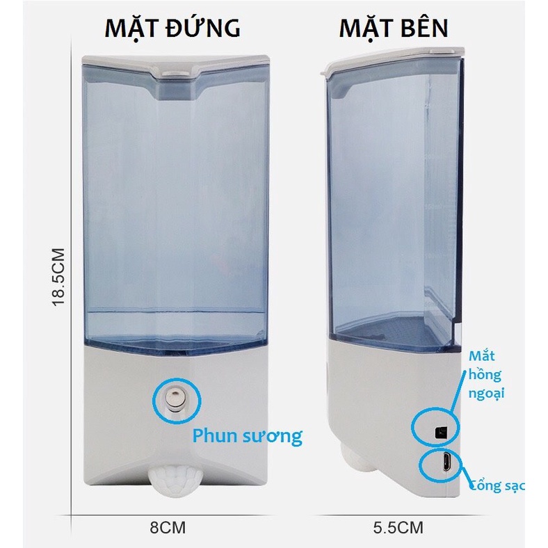 Máy phun sương tự động, Hộp xông tinh dầu cảm biến thân nhiệt thông minh