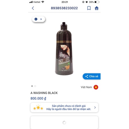 [HÀNG CHÍNH HÃNG] DẦU GỘI PHỦ TÓC BẠC SIN HAIR ĐEN TÓC SAU 1  LẦN GỘI KHÔNG DÍNH DA ĐẦU 500ml