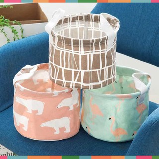 Giỏ vải tròn nhỏ đa năng đựng đồ