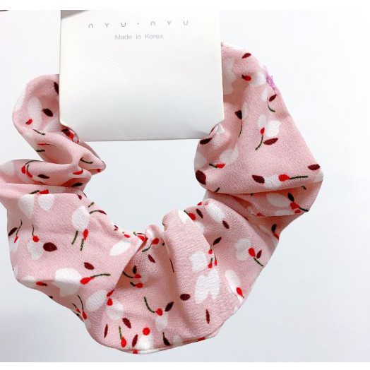 Dây Cột Tóc Vải, Buộc Tóc Scrunchies Hoa Văn Cực Đẹp (HOA LITI TH002P)